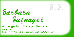 barbara hufnagel business card